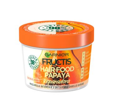 Garnier Fructis Hair Food 3w1 maska regenerująca do włosów zniszczonych Papaya (390 ml)