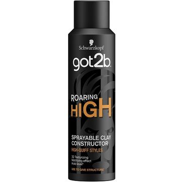 Got2B – Roaring High Sprayable Clay Constructor modelująca glinka do włosów w sprayu (150 ml)