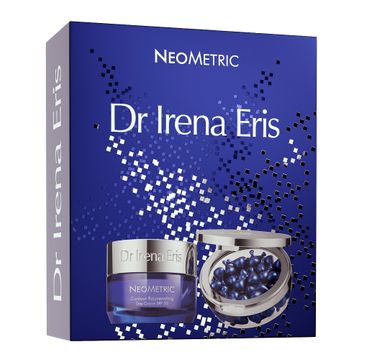 Dr Irena Eris – NeoMetric zestaw krem odmładzający kontur twarzy na dzień 50ml + kapsułki redukujące zmarszczki wokół oczu i ust na noc 45szt. (1 szt.)