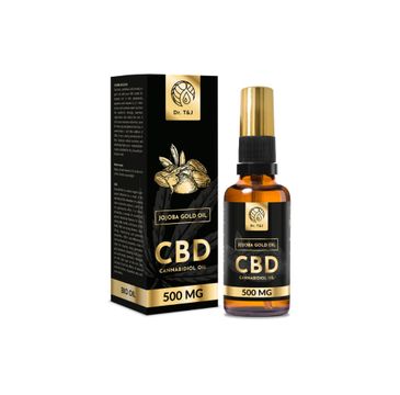 Dr. T&J Jojoba Gold Oil naturalny olej jojoba BIO + CBD 500 MG (50 ml)