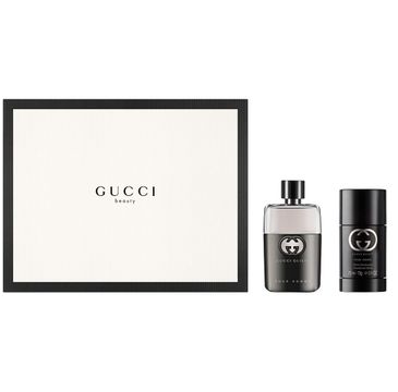 Gucci Guilty Pour Homme zestaw woda toaletowa spray 50ml + dezodorant w sztyfcie 75g