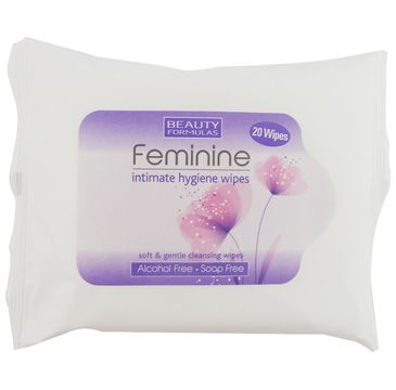 Beauty Formulas – Feminine Intimate Hygiene Wipes chusteczki do higieny intymnej (20 szt.)