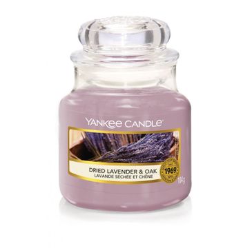 Yankee Candle – Świeca zapachowa mały słój Dried Lavender & Oak (104 g)