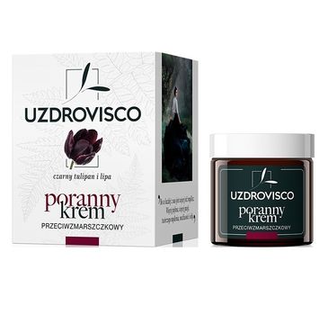 UZDROVISCO – Poranny krem do twarzy przeciwzmarszczkowy na dzień Czarny Tulipan i Lipa (50 ml)