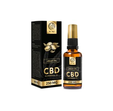 Dr. T&J Argan Oil naturalny olej arganowy BIO + CBD 250 MG (50 ml)