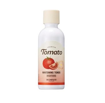 Skinfood Premium Tomato Whitening Toner – rozświetlająco-rozjaśniający tonik do twarzy z witaminą C i pomidorem (180 ml)