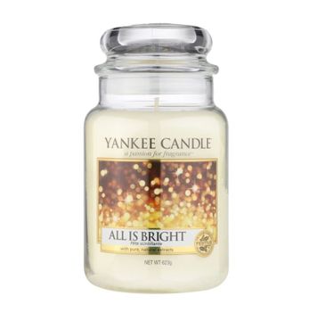 Yankee Candle Świeca zapachowa duży słój All is Bright 623g