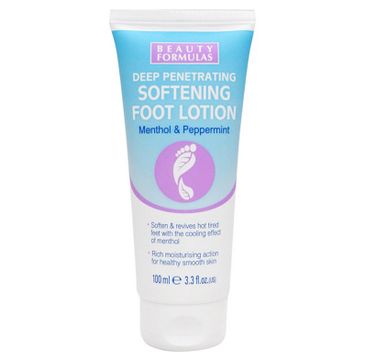 Beauty Formulas – Deep Penetrating Softening Foot Lotion zmiękczający balsam do stóp (100 ml)