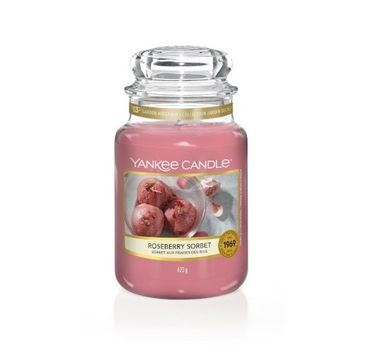 Yankee Candle – Świeca zapachowa duży słój Roseberry Sorbet (623 g)