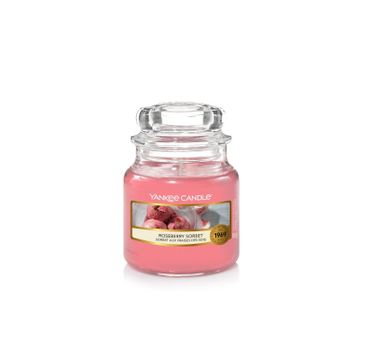Yankee Candle  – Świeca zapachowa mały słój Roseberry Sorbet (104 g)