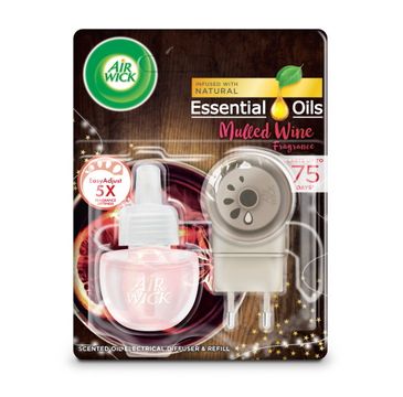 Air Wick – Elektryczny odświeżacz powietrza Grzane wino przy Kominku (19 ml)