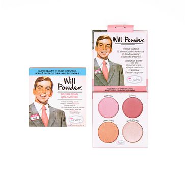 The Balm – Paleta róży do policzków  Will Powder Blush Quad (10 g)