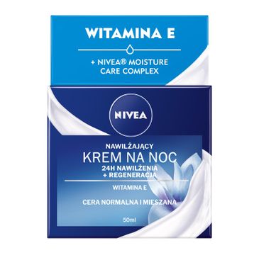 Nivea 24H Nawilżenia krem na noc nawilżający - cera normalna i mieszana (50 ml)