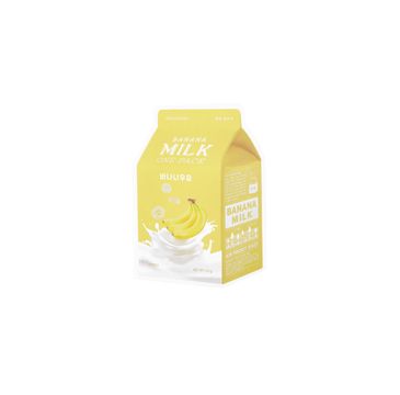 A'Pieu Banana Milk One-Pack rozświetlająco-odżywcza maseczka w płachcie Banan 20g