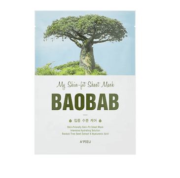 A'Pieu My Skin-Fit Sheet Mask nawadniająca maseczka w płachcie Baobab Tree 25g