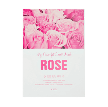 A'Pieu My Skin-Fit Sheet Mask nawilżająco-kojąca maseczka w płachcie Rose 25g