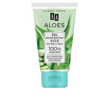 AA – Aloes Żel multifunkcyjny S.O.S. do rąk i ciała - 100% Aloe Vera (150 ml)