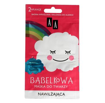 AA Bąbelkowa maska do twarzy nawilżająca (2 x 4 g)