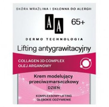 AA Dermo Technology Anti-gravitational Lifting Day Cream 65+ modelująco-przeciwzmarszkowy krem na dzień 50ml