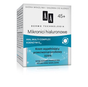AA Dermo Technology Hyaluronic Microns Day Cream 45+ wypełniająco-przeciwzmarszkowy krem na dzień 50ml
