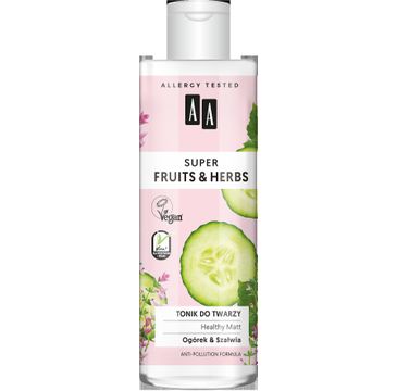AA – Fruits&Herbs tonik do twarzy healthy matt (200 ml)