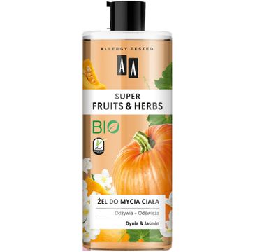 AA – Fruits&Herbs żel do mycia ciała dynia&jaśmin (500 ml)