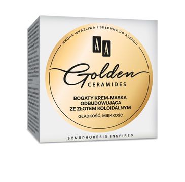 AA Golden Ceramides Krem-maska do cery dojrzałej odbudowująca ze złotem koloidalnym 50 ml