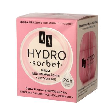 AA Hydro Sorbet krem multinawiżenie + odżywienie do cery suchej i bardzo suchej 50 ml