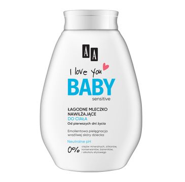 AA I Love You Baby łagodne mleczko nawilżające do ciała (250 ml)