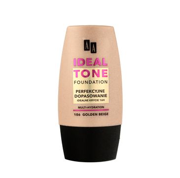 AA Make Up Ideal Tone Podkład do twarzy Perfekcyjne Dopasowanie nr 106 golden beige 30 ml