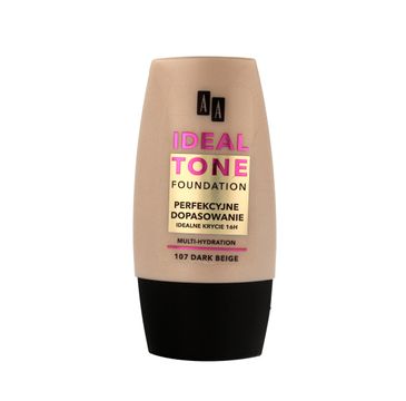 AA Make Up Ideal Tone Podkład Perfekcyjne Dopasowanie nr 107 dark beige 30 ml