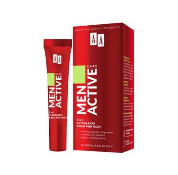 AA Men Active Care 3w1 ultralekki krem pod oczy 15ml