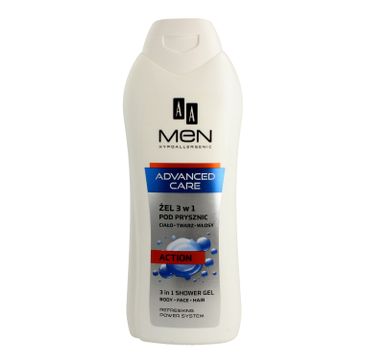 AA Men Adventure Care żel pod prysznic 3w1 Action 400 ml