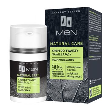 AA Men Natural Care Krem do twarzy nawilżający (50 ml)