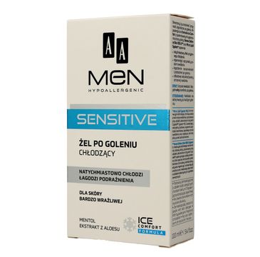 AA Men Sensitive Cooling After Shave Gel chłodzący żel po goleniu do skóry bardzo wrażliwej 100ml