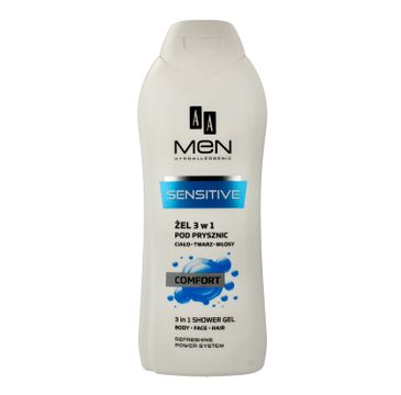 AA Men Sensitive żel pod prysznic 3w1 Comfort 400 ml
