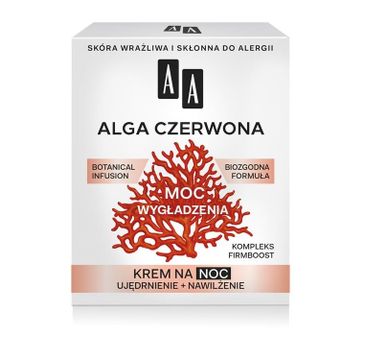 AA Moc roślin Alga czerwona krem na noc skóra wrażliwa 50 ml