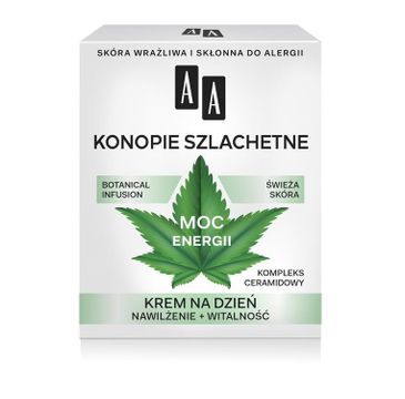 AA Moc roślin Konopie szlachetne krem na dzień skóra wrażliwa 50 ml