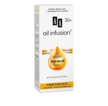 AA Oil Infusion 30+ Krem pod oczy opóźniający procesy starzenia 15 ml