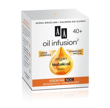AA Oil Infusion 40+ krem do twarzy przeciwzmarszczkowy na noc 50 ml