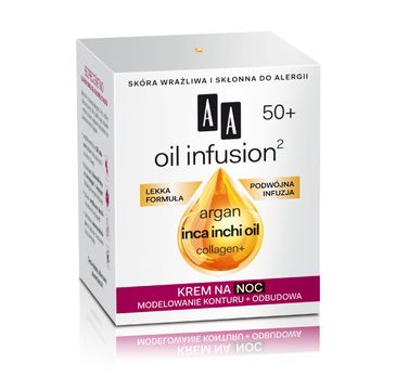 AA Oil Infusion 50+ krem do twarzy przeciwzmarszczkowy na noc 50 ml