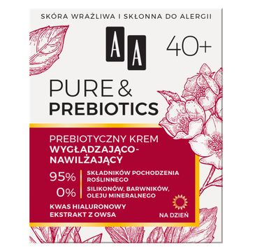 AA Pure&Prebiotics 40+ prebiotyczny krem wygłądzająco-nawilżający na dzień (50 ml)