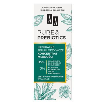 AA Pure&Prebiotics naturalne serum odżywcze - koncentrat młodości (15 ml)