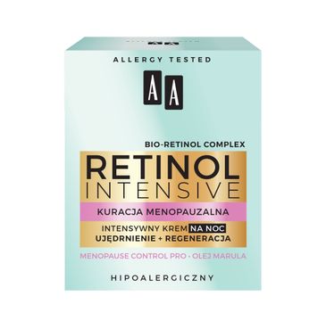 AA Retinol Intensive Kuracja Menopauzalna krem intensywny na noc ujędrnienie + regeneracja (50 ml)