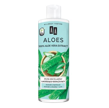 AA  Aloes 100% nawilżająca woda micelarna (400 ml)