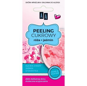 AA Sugar Scrub Peeling cukrowy glicerynowy Róża + Jaśmin 8 ml