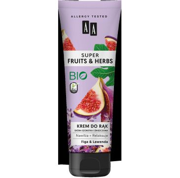 AA Super Fruits & Herbs – krem do rąk figa&lawenda (100 ml)