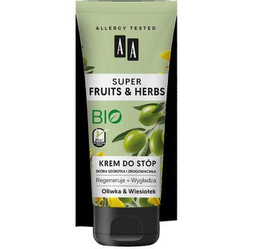 AA Super Fruits & Herbs – krem do stóp oliwka&wiesiołek (75 ml)