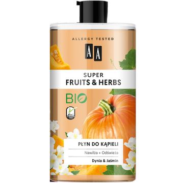 AA Super Fruits & Herbs – płyn do kąpieli dynia&jaśmin (750 ml)