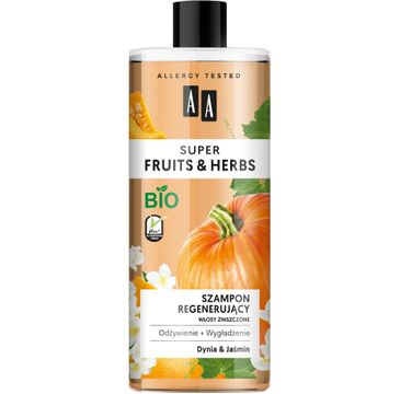 AA – Super Fruits & Herbs szampon regenerujący włosy zniszczone dynia&jaśmin (500 ml)